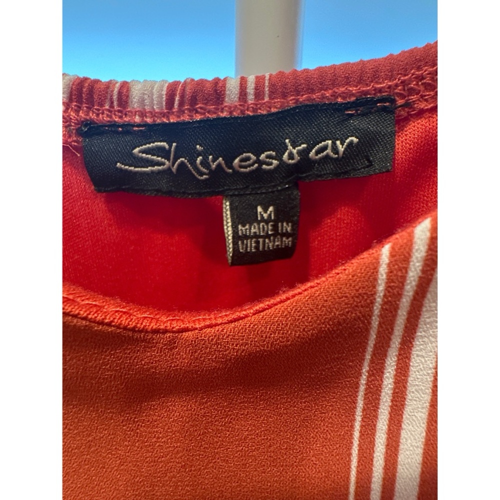 Shinestar Jumpsuit Vibrant Orange and White - Picture 7 of 8